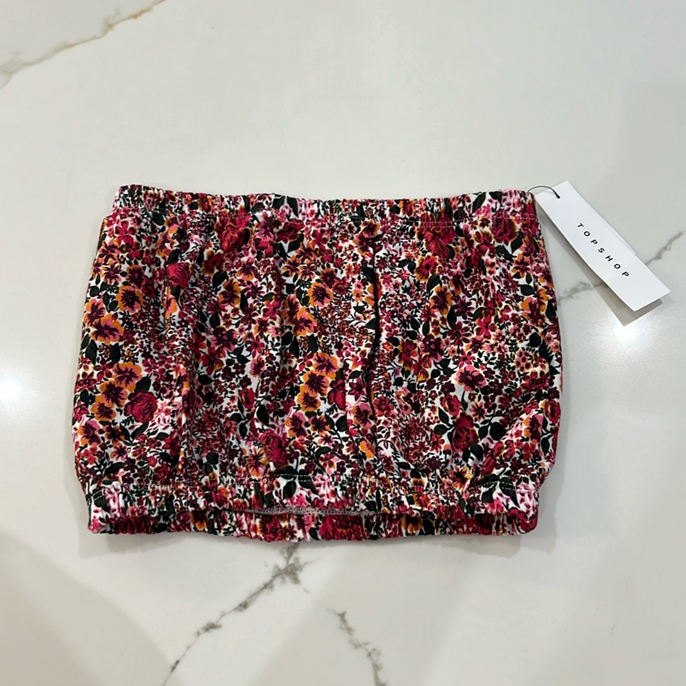 Top shop floral shirt, new with tags